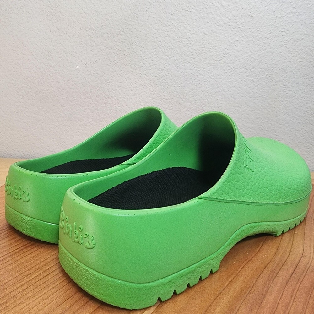 Birkenstock Super Birki's Clogs Shoes Womens Size 8 Green Slip Resistant Comfort - Picture 3 of 14